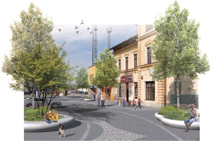 projekt Úprava parteru u vlakového nádraží