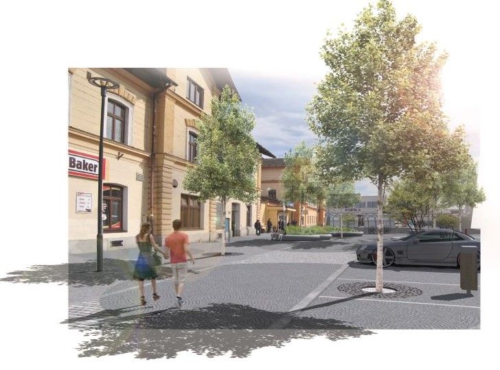 projekt Úprava parteru u vlakového nádraží