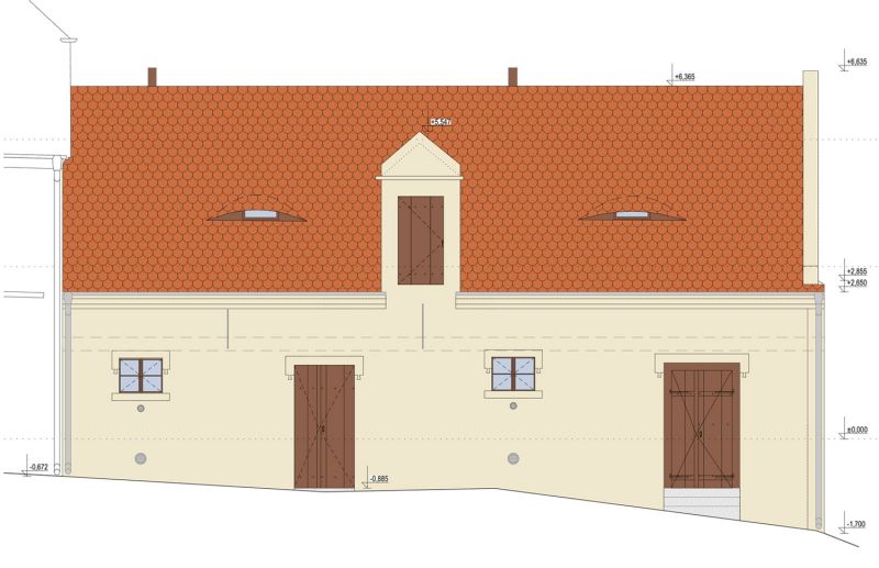 projekt Oprava hospodářské části objektu